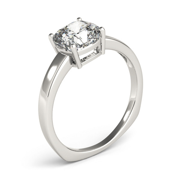 0.1 Ct Natural Diamond Cushion Cut Bihin in Silver 925